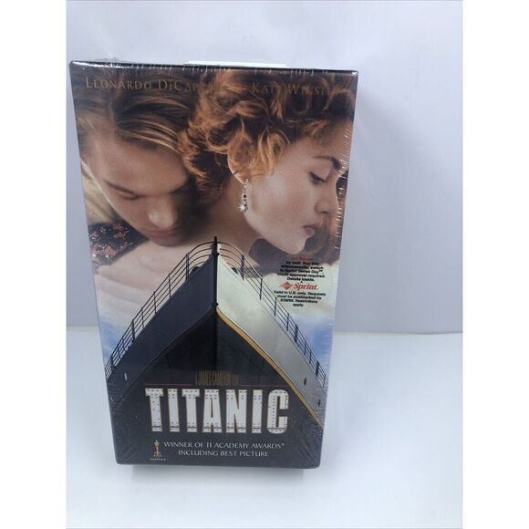 Titanic, VHS 1998 2-Tape Set Sprint Sticker, Paramount! New, Sealed. - Picture 2 of 12
